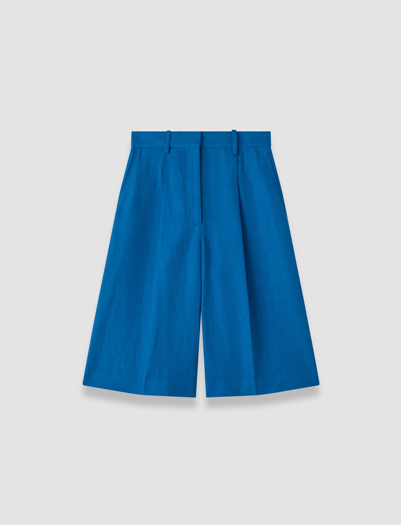 blue-centa-linen-blend-shorts-JOSEPH