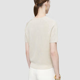 Haut en maille serpent lurex Char 