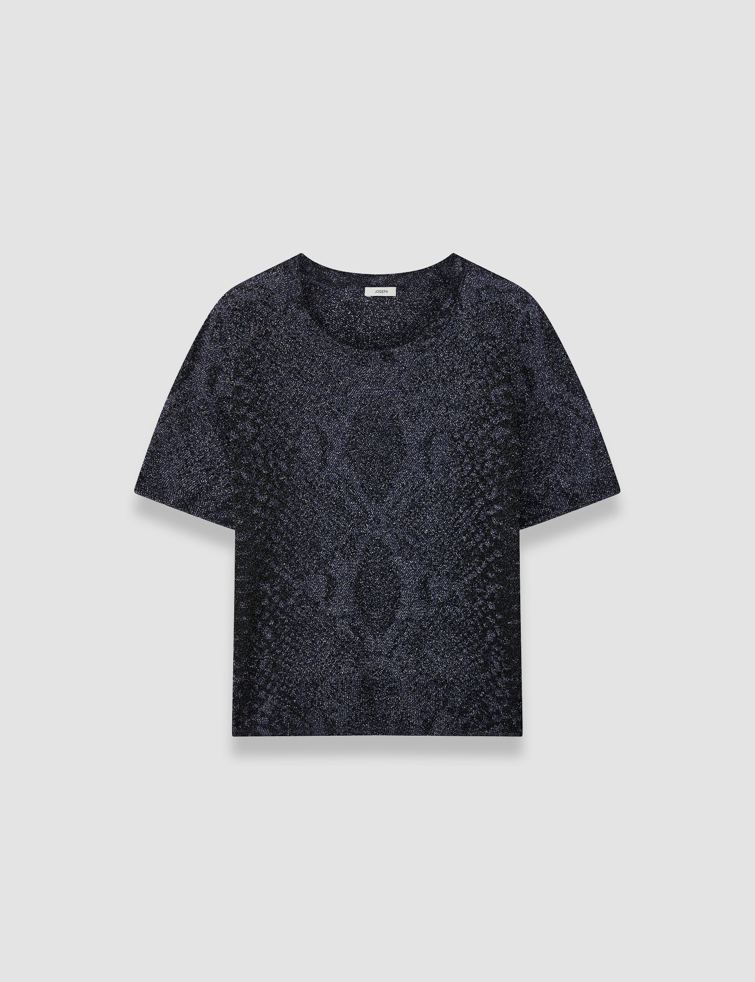 Blue Char Lurex Snake Knitwear - Joseph