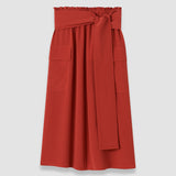 Charai Crepe de Soie Silk Skirt
