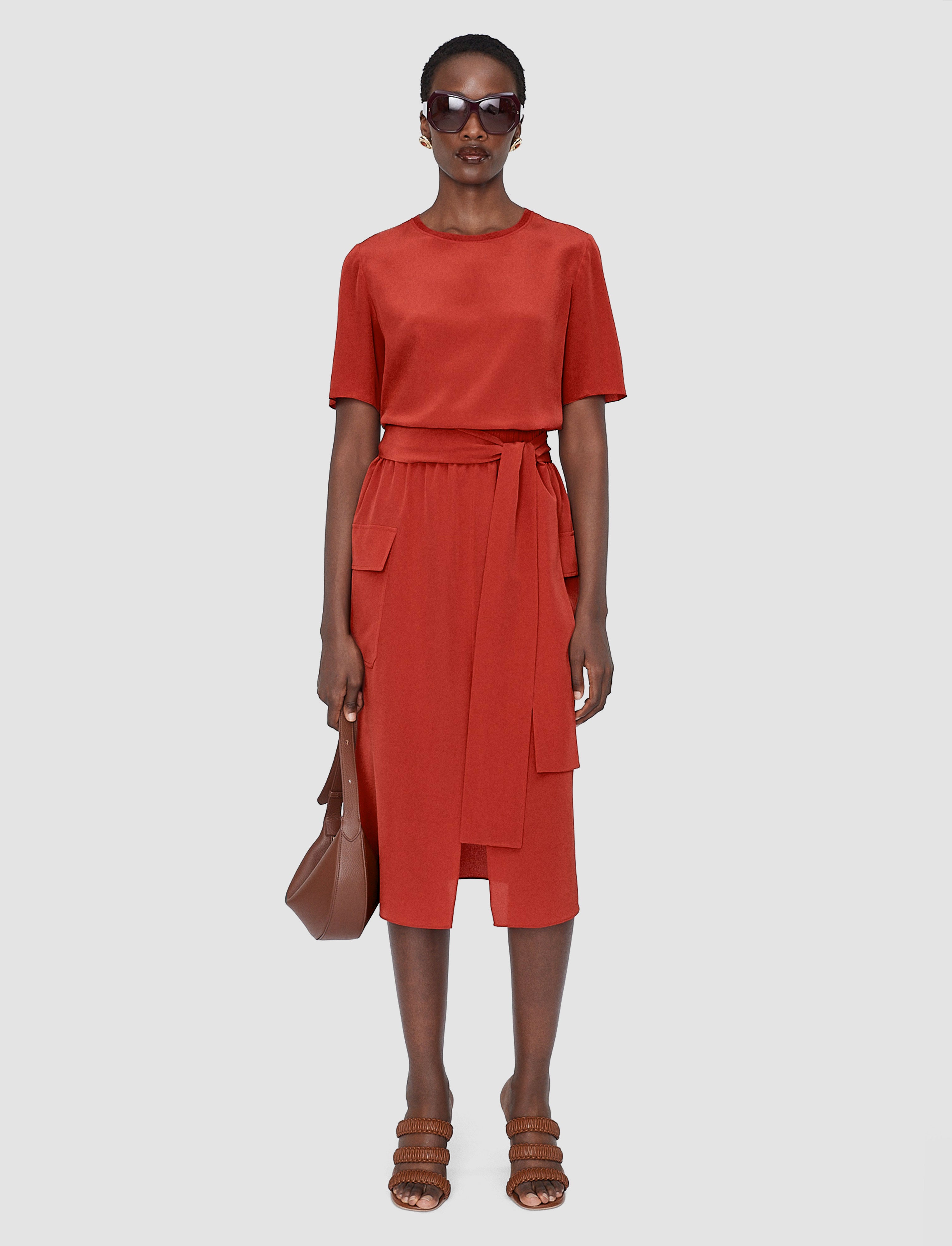 red-charai-crepe-de-soie-silk-skirt-JOSEPH