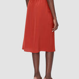Red Charai Crepe de Soie Silk Skirt - Joseph