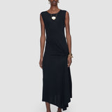 Black Cheikh Fluid Jersey Dress - Joseph