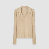 Chelia Plissé Knit Top