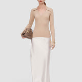 Chelia Plissé Knit Top