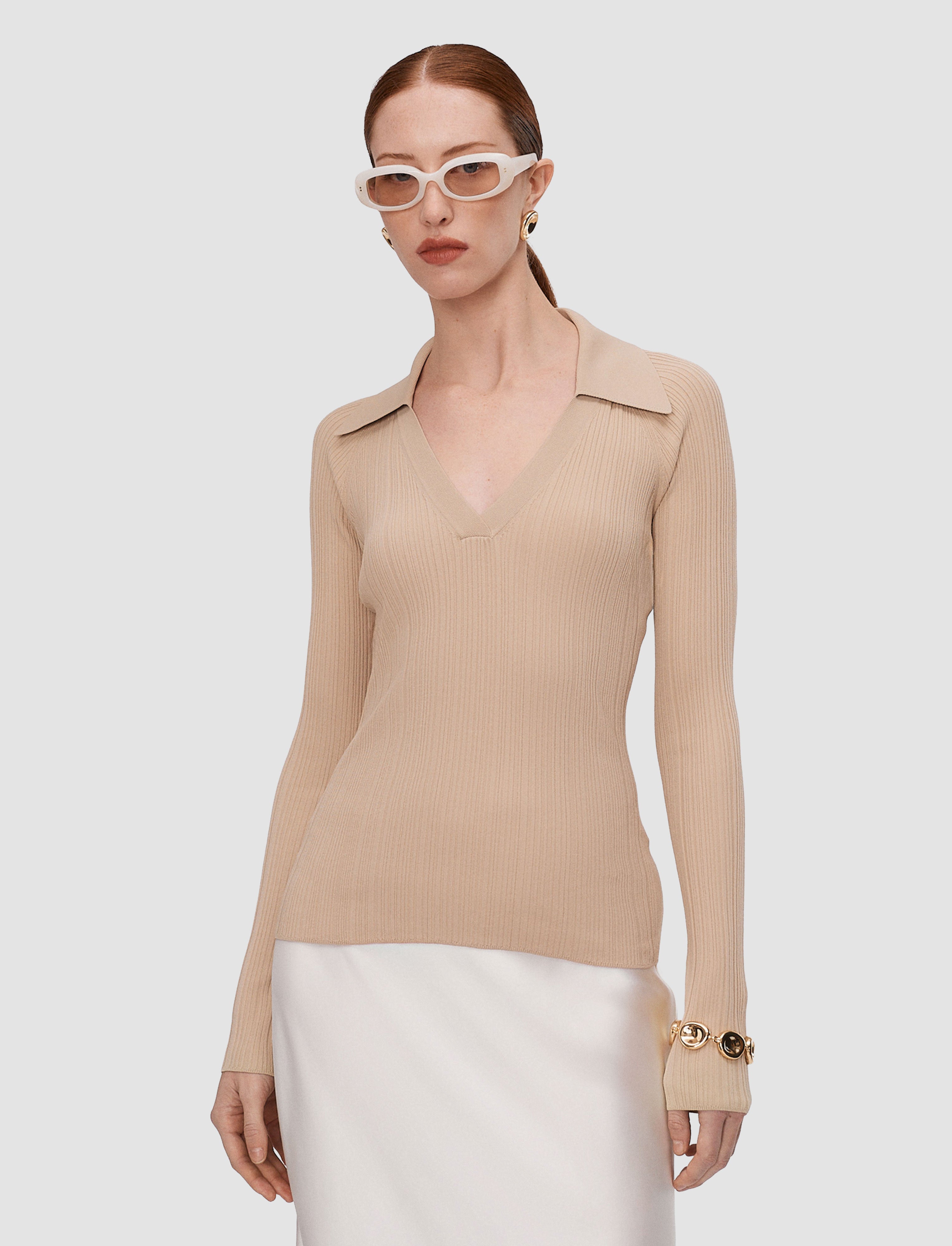 beige-chelia-plisse-knit-top-JOSEPH