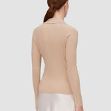 Chelia Plissé Knit Top