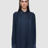 Blue Childs Silk Satin Blouse - Joseph