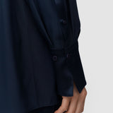 Blue Childs Silk Satin Blouse - Joseph