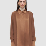 Brown Childs Silk Satin Blouse - Joseph