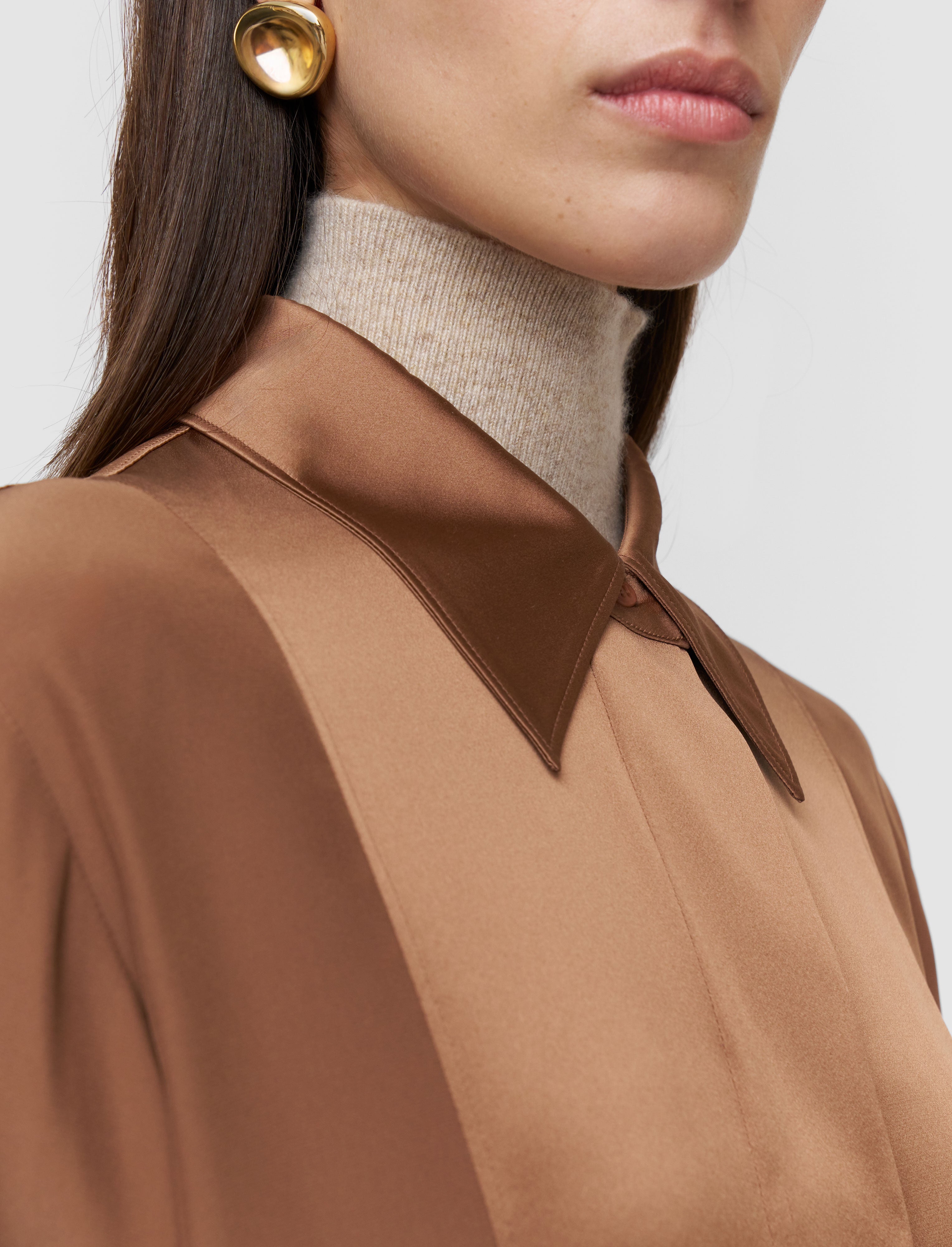 brown-childs-silk-satin-blouse-JOSEPH