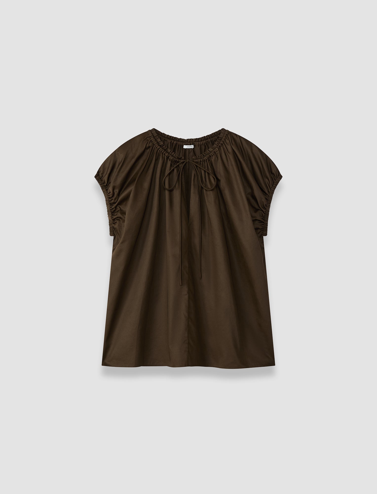 brown-cindy-cotton-sateen-blouse-JOSEPH