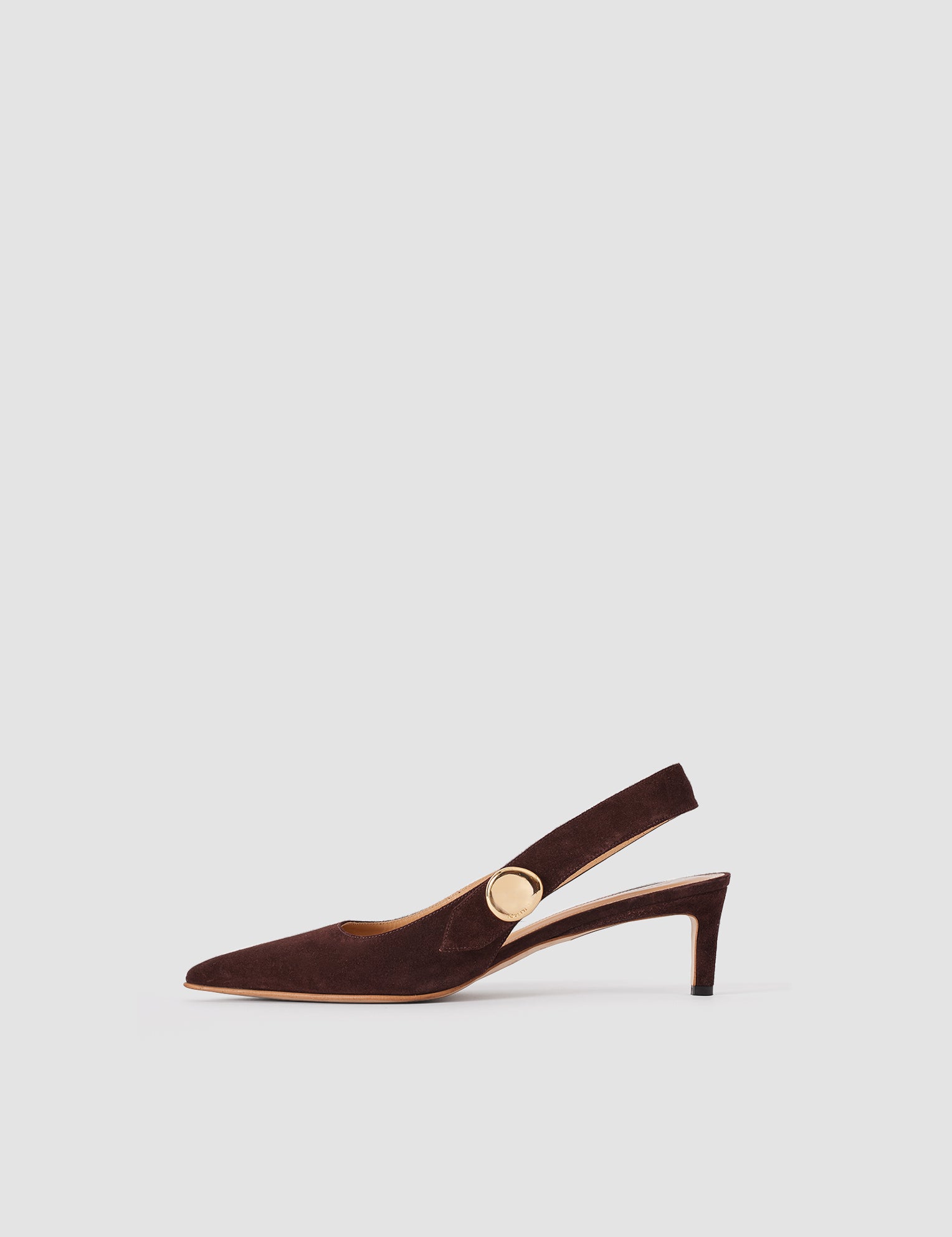 Purple Cleo Suede Slingback Shoes - Joseph