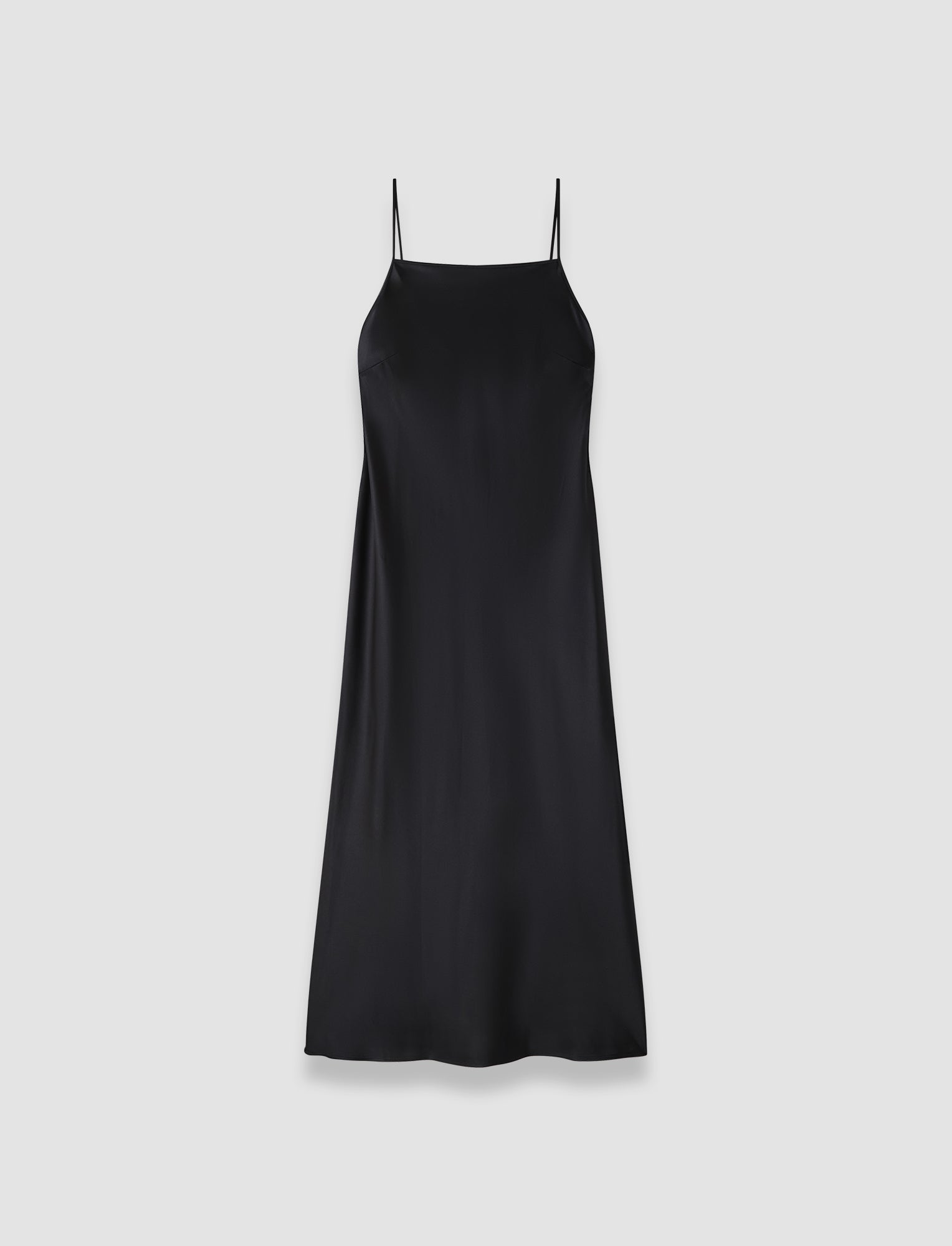 noir-robe-cloe-en-satin-de-soie-JOSEPH