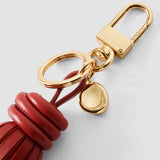 Clover Leather Tassel Keyring