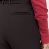 Brown Coleman Long Gabardine Stretch Trousers - Joseph