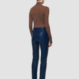 Coleman Long Leather Stretch Trousers