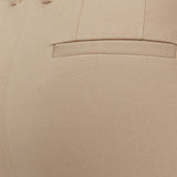 Beige Coleman Long Gabardine Stretch Trousers - Joseph