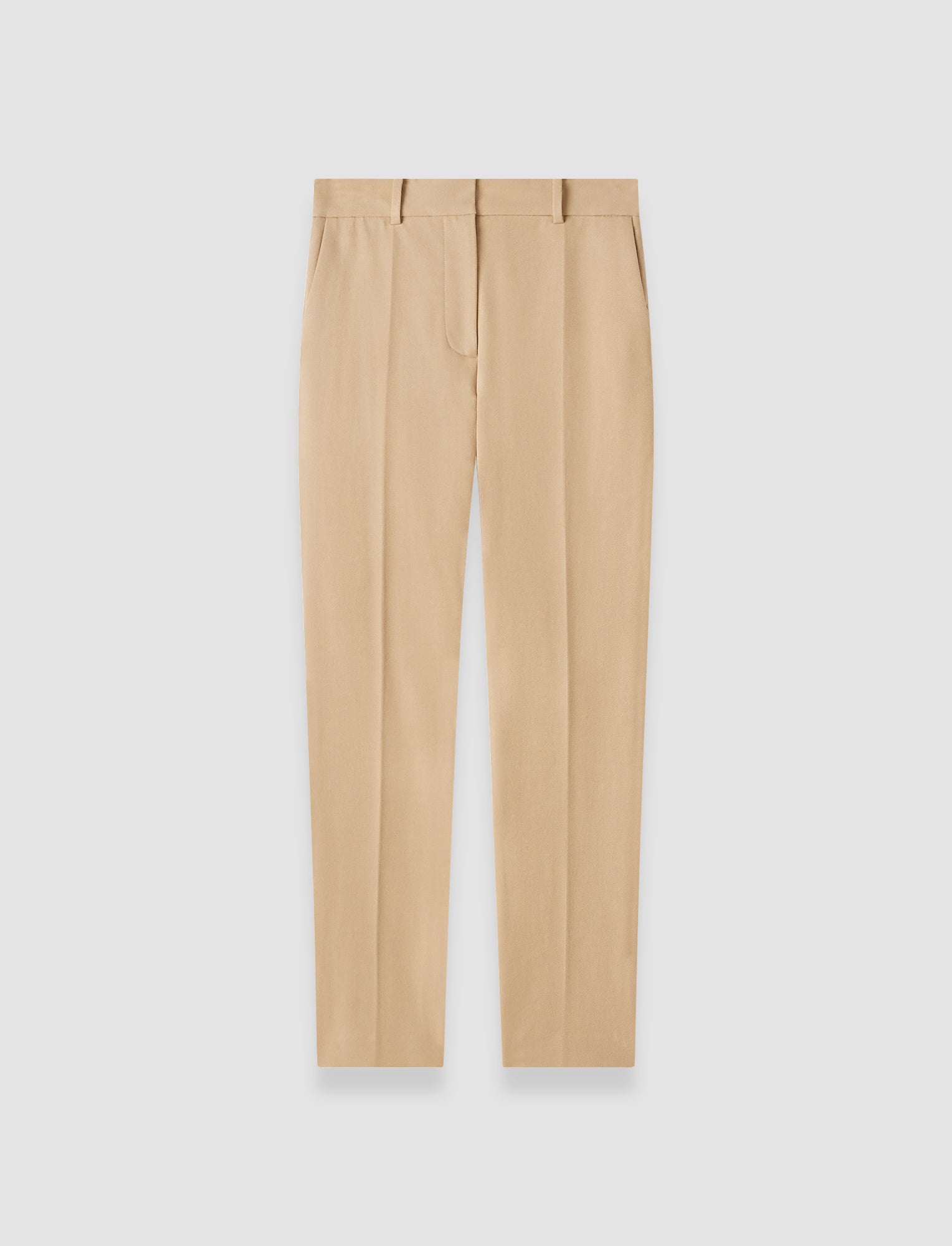 beige-pantalon-coleman-long-en-gabardine-stretch-JOSEPH
