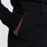 Black Coleman Long Gabardine Stretch Trousers - Joseph
