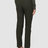 Green Coleman Long Gabardine Stretch Trousers - Joseph