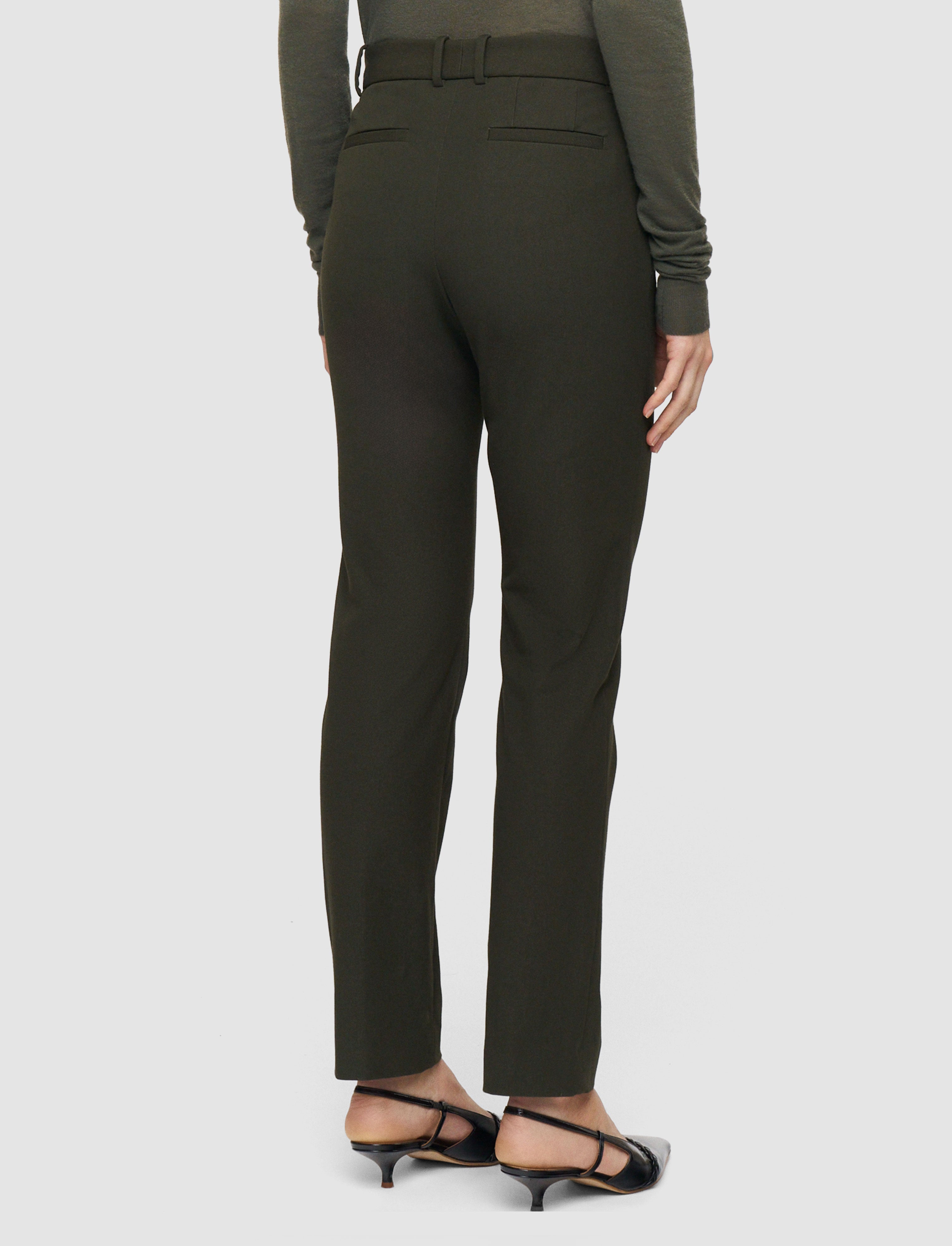 緑-coleman-long-gabardine-stretch-トラウザーズ-JOSEPH