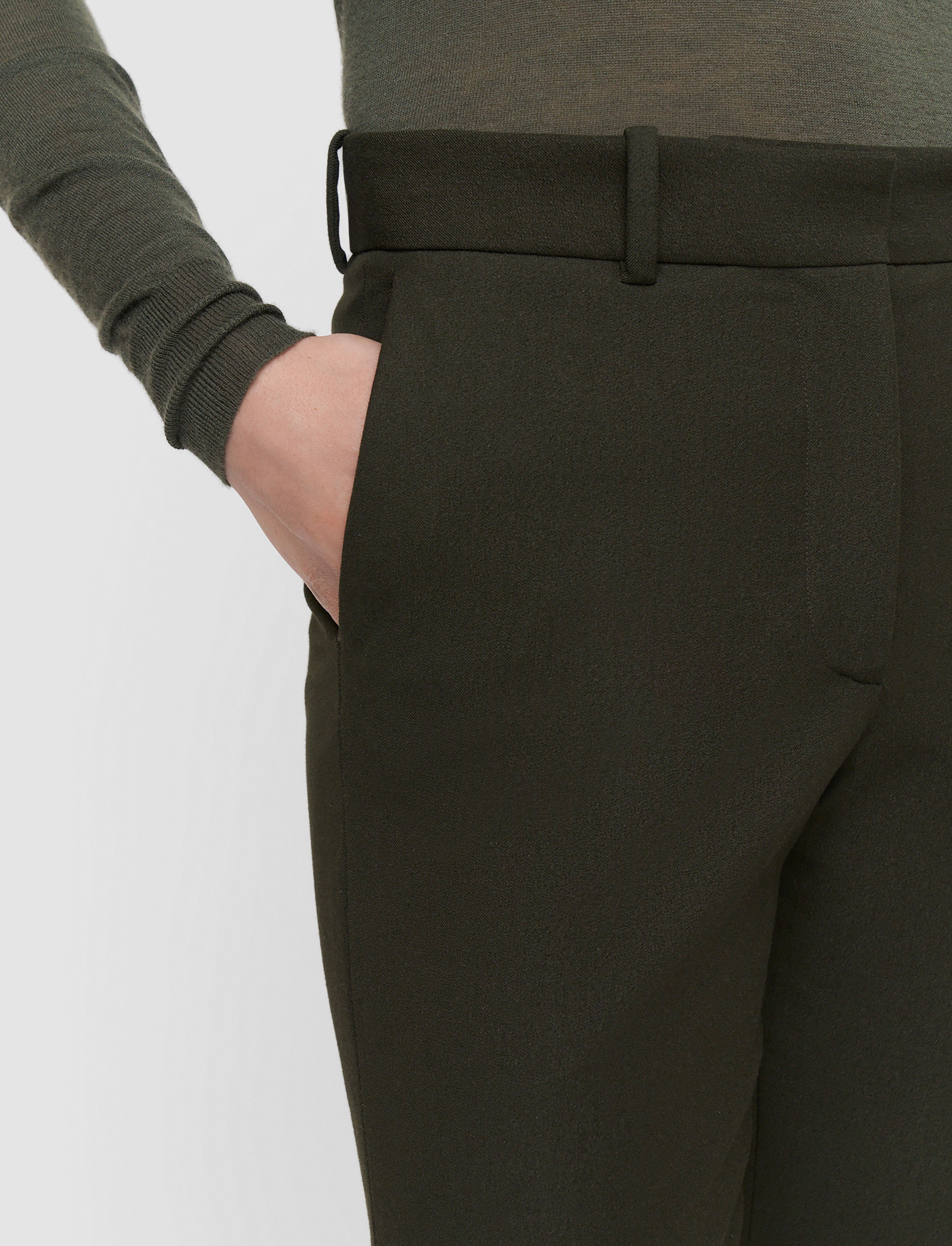 緑-coleman-long-gabardine-stretch-トラウザーズ-JOSEPH
