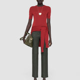 Pantalon Coleman Long en cuir stretch 
