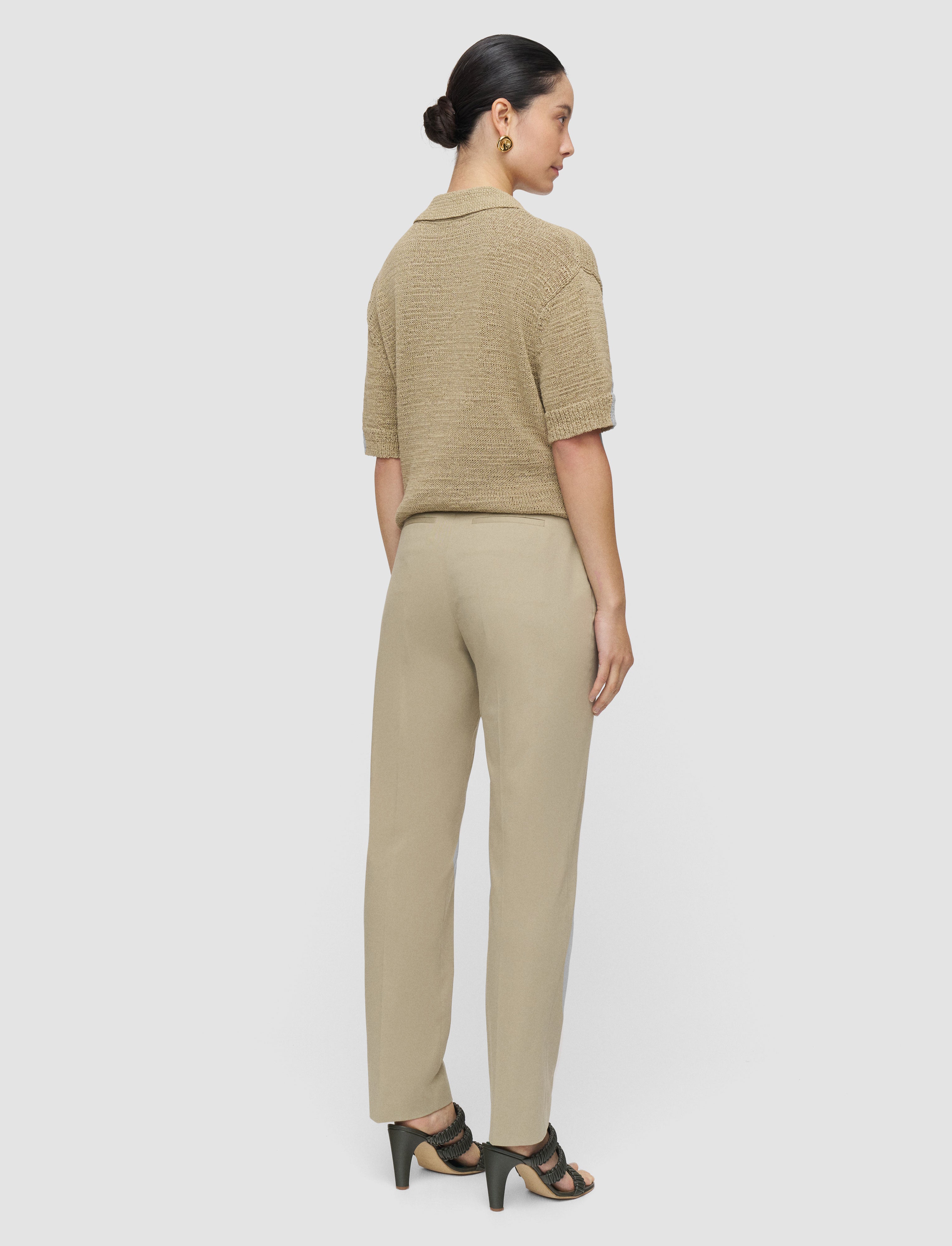 vert-pantalon-long-coleman-en-coton-leger-JOSEPH