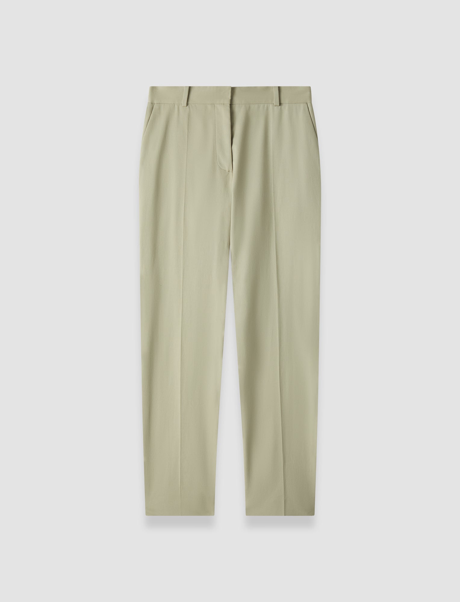 vert-pantalon-long-coleman-en-coton-leger-JOSEPH