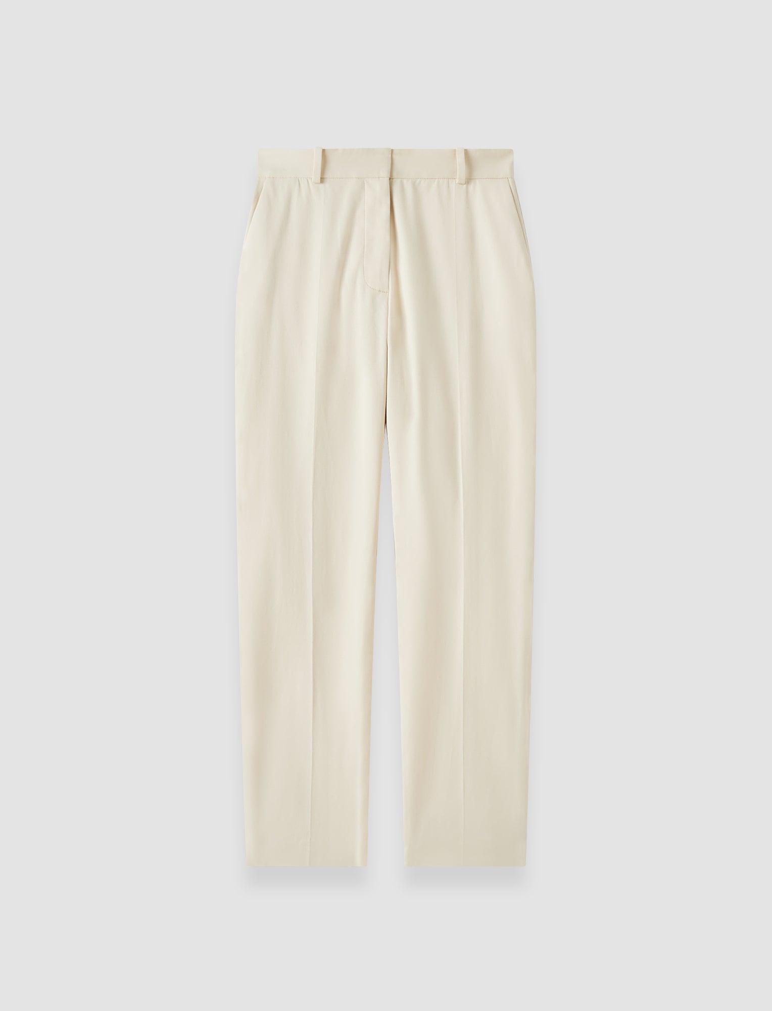 white-coleman-long-light-cotton-trousers-JOSEPH