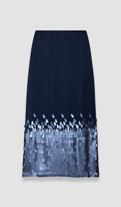 Blue Connie Chiffon Sequins Skirt - Joseph