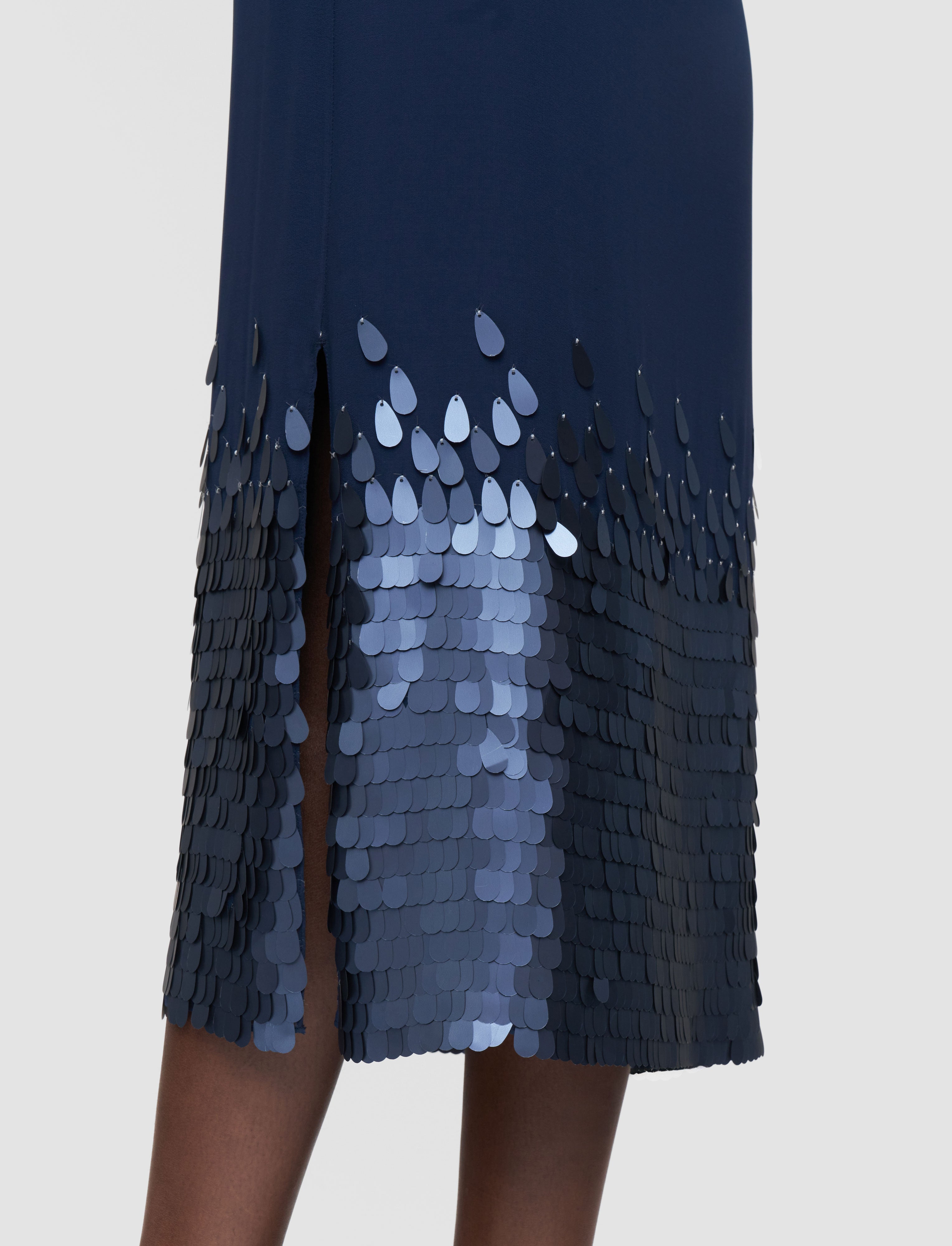 blue-connie-chiffon-sequin-skirt-JOSEPH