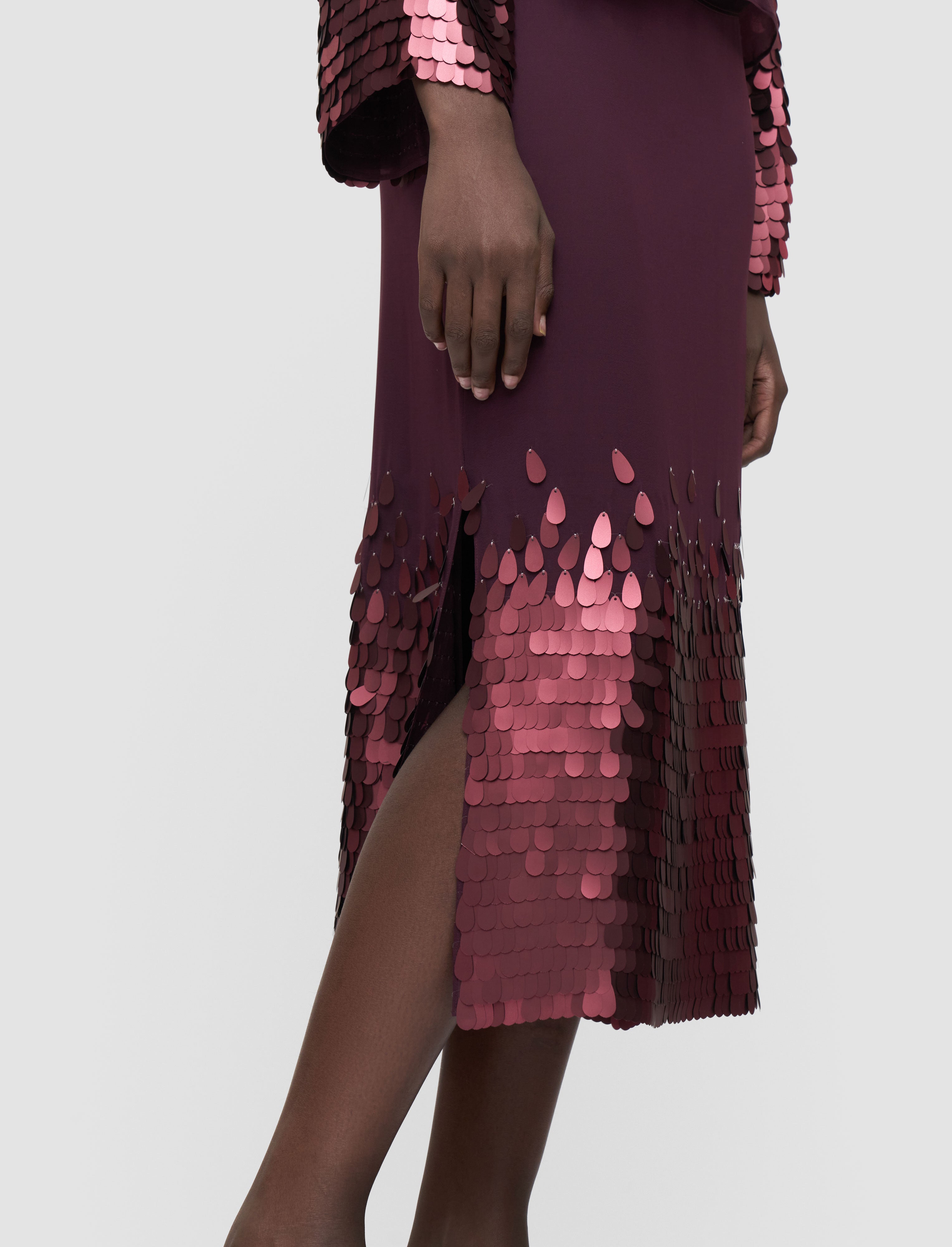 purple-connie-chiffon-sequin-skirt-JOSEPH