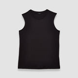 Débardeur en jersey de coton et soie