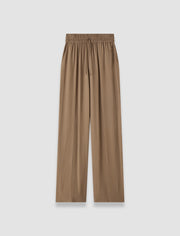 Brown Dee Crepe Trousers - Joseph