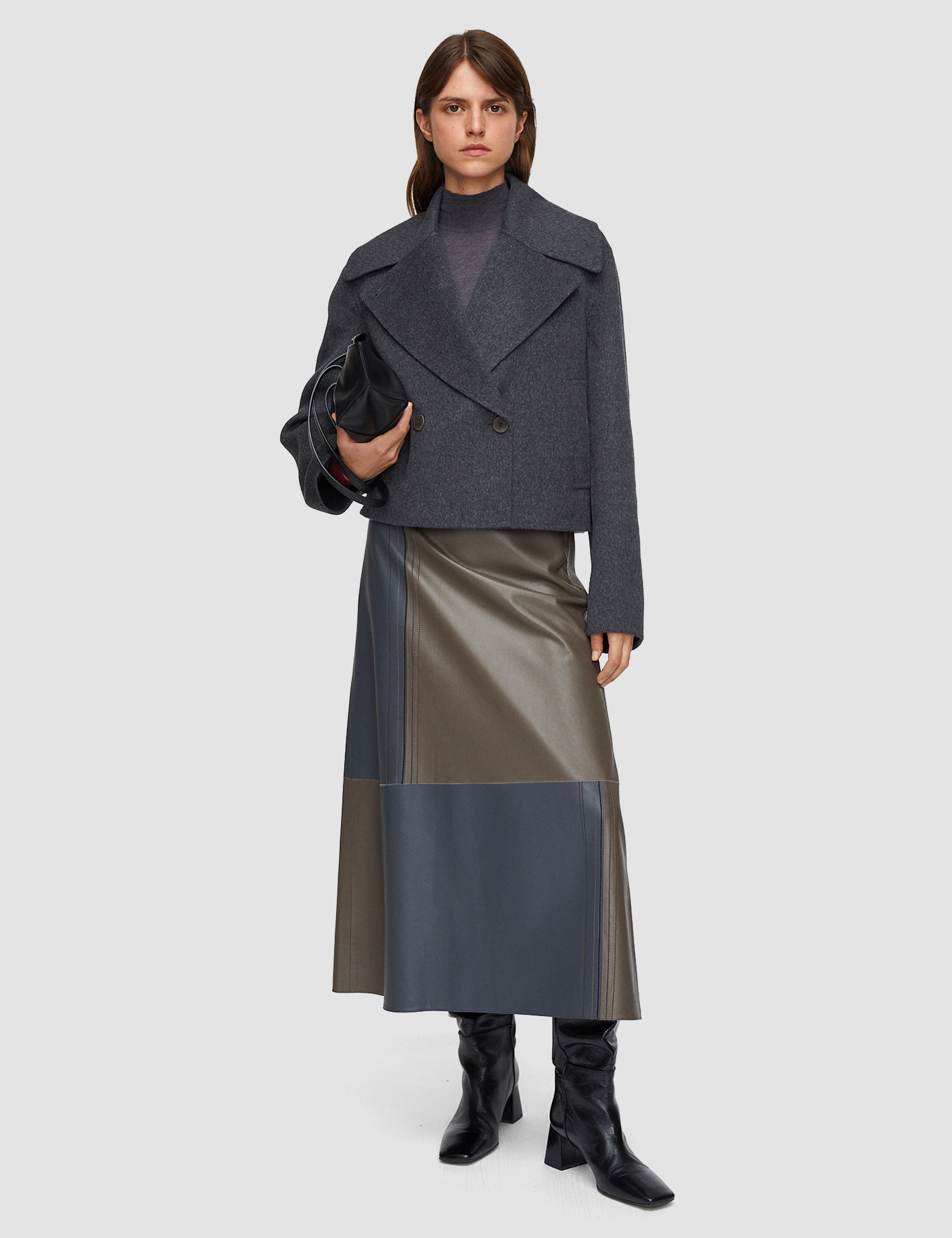 Grey Delano Double Face Cashmere Jacket - Joseph