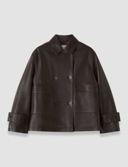 Brown Delia Soft Nappa Jacket - Joseph