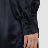 Black Dieu Double Satin Blouse - Joseph