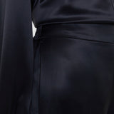 Black Dijon Double Satin Trousers - Joseph