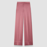 Pink Dijon Double Satin Trousers - Joseph