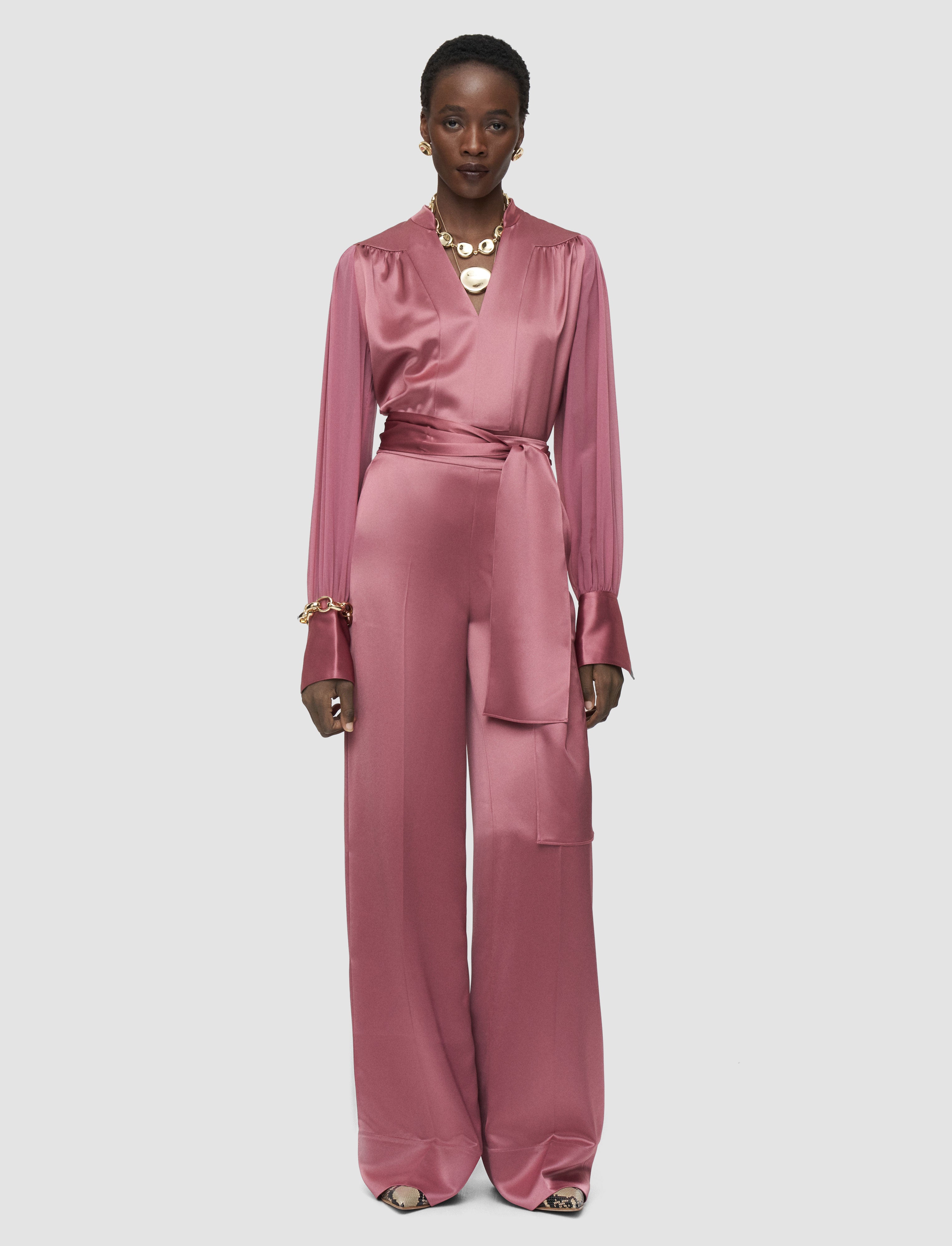 pink-dijon-double-satin-trousers-JOSEPH