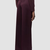 Purple Dijon Double Satin Trousers - Joseph