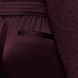 Purple Dijon Double Satin Trousers - Joseph