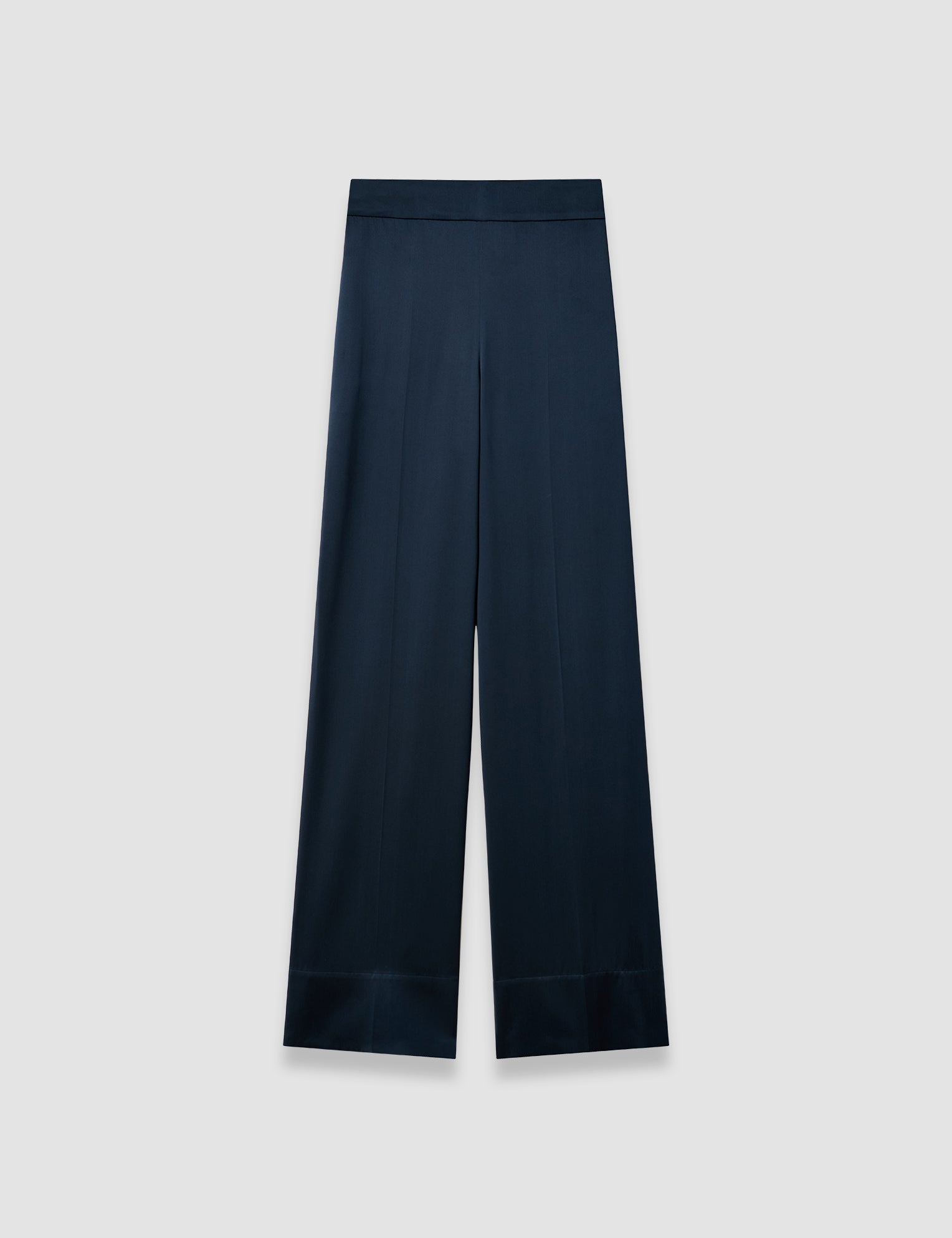 Blue Dijon Silk Satin Trousers - Joseph