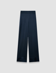 Blue Dijon Silk Satin Trousers - Joseph