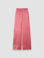 Pink Dijon Silk Satin Trousers - Joseph