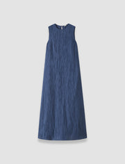 Blue Dion Fluid Crinkle Dress - Joseph