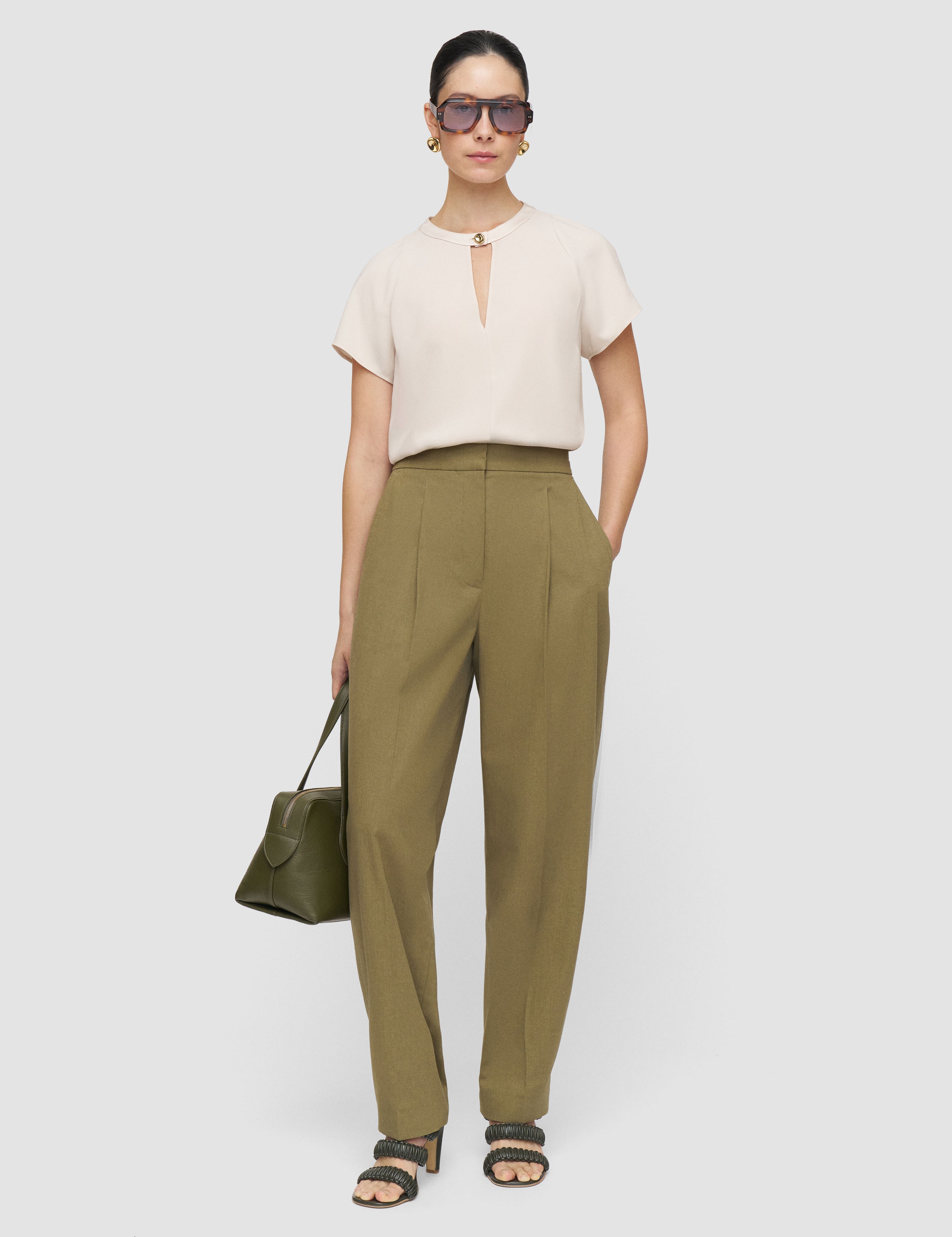 Beige Donna Crepe Top - Joseph