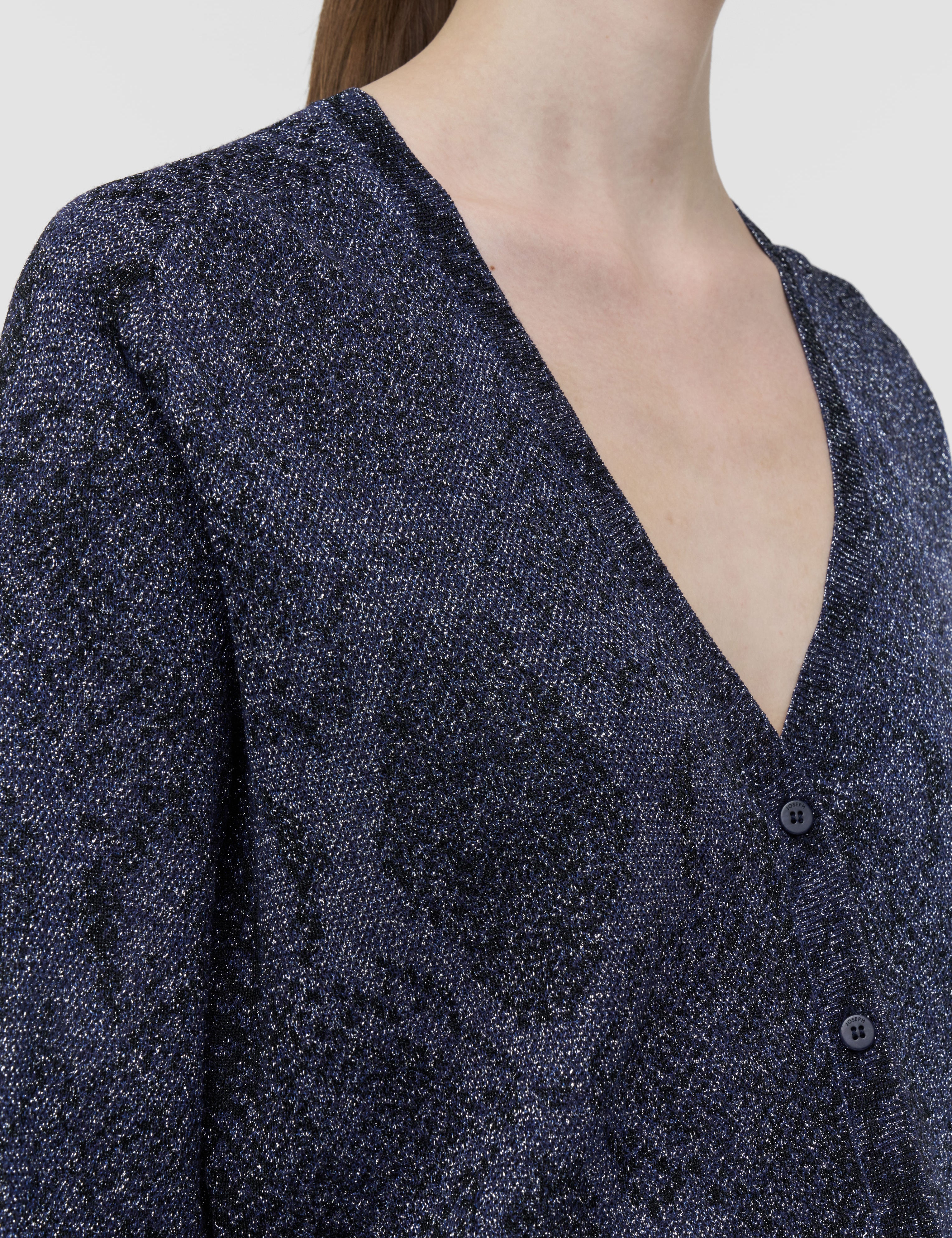 Blue Doris Lurex Snake Knit Knitwear - Joseph